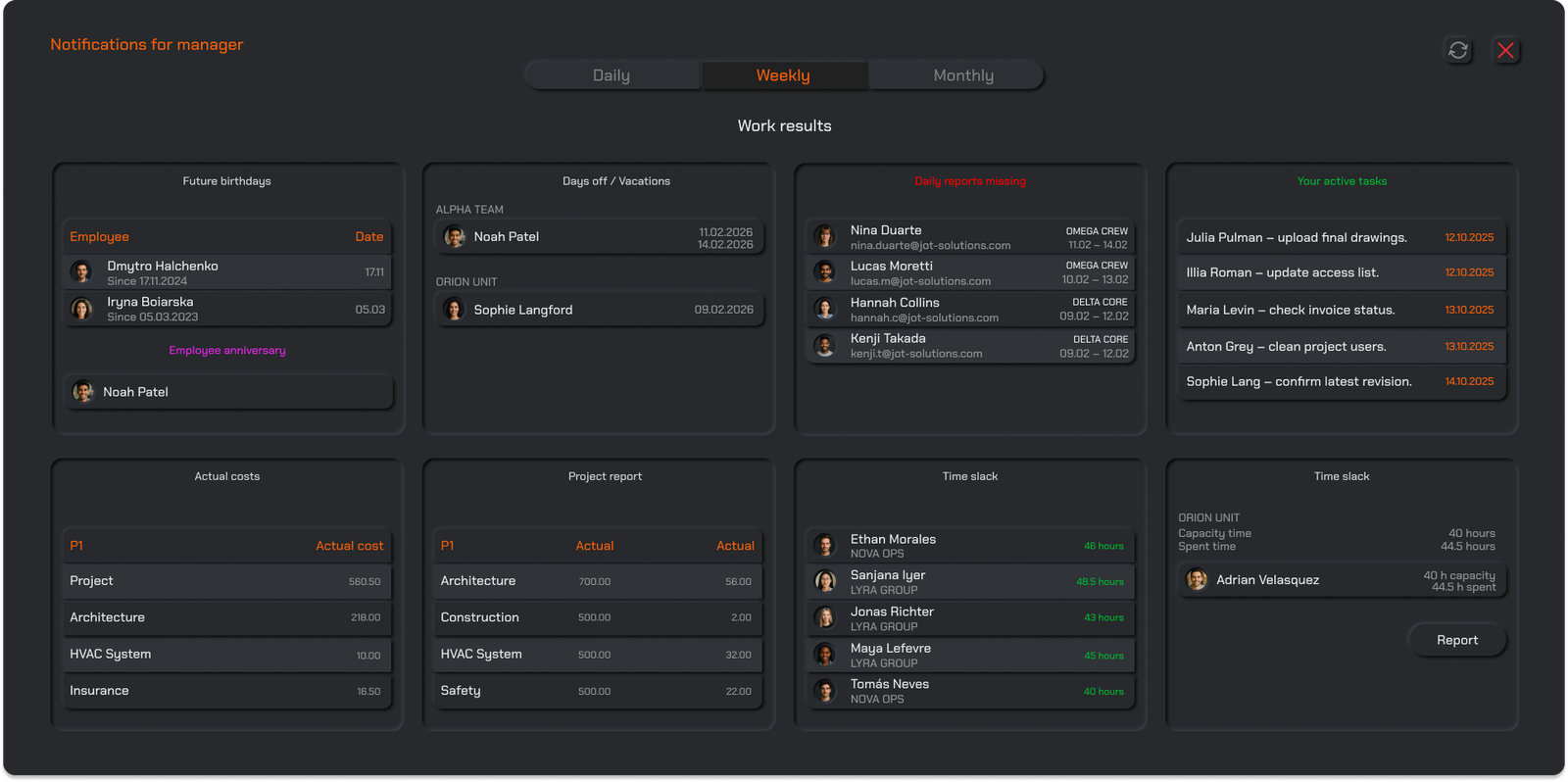 jot app notification manager