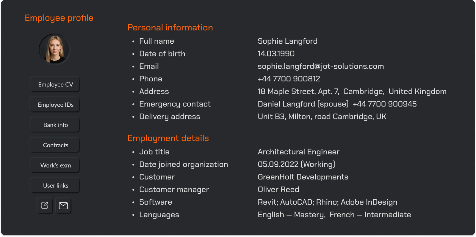 jot app employee profile