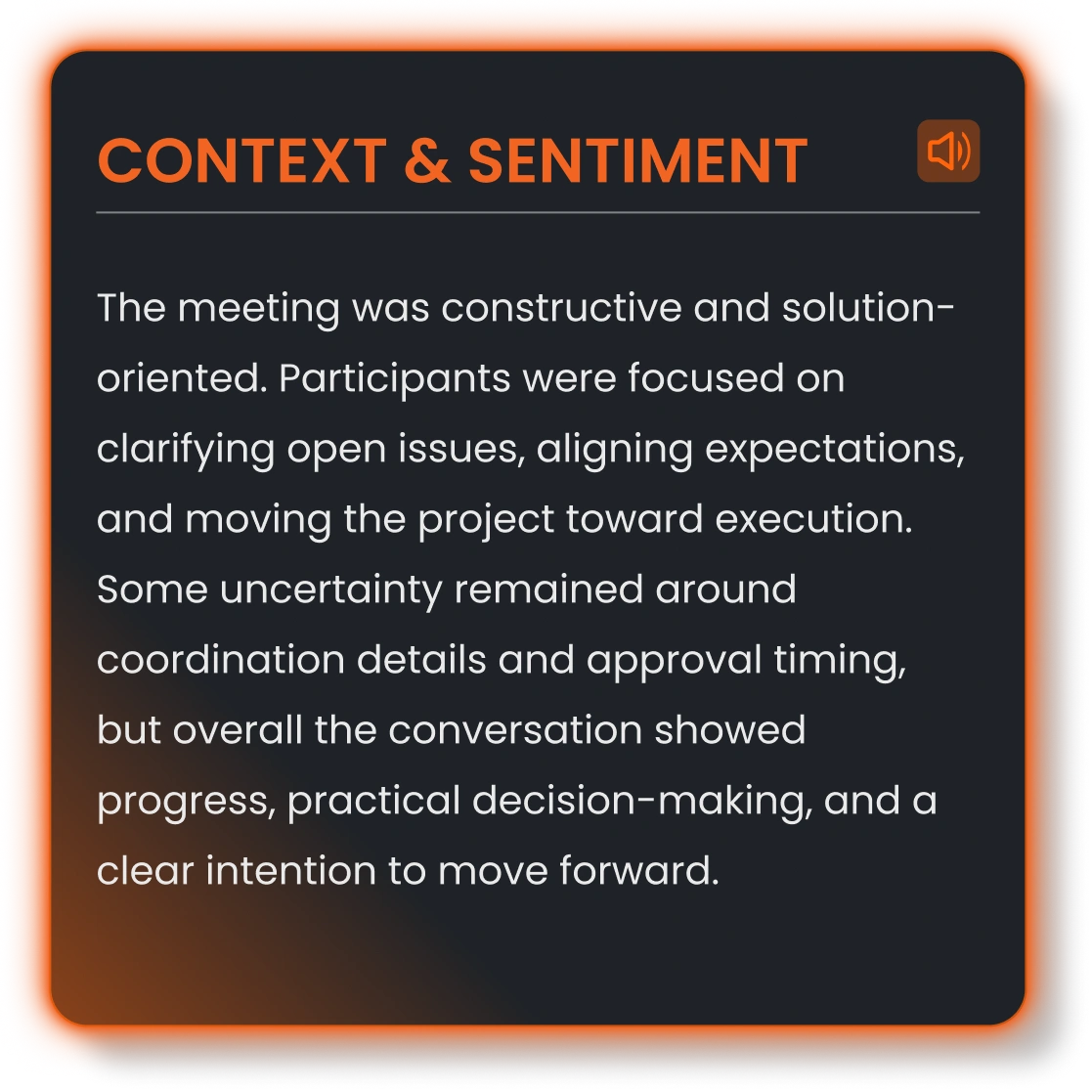 J.O.T APP meeting context and sentiment analysis in AI project management tools
