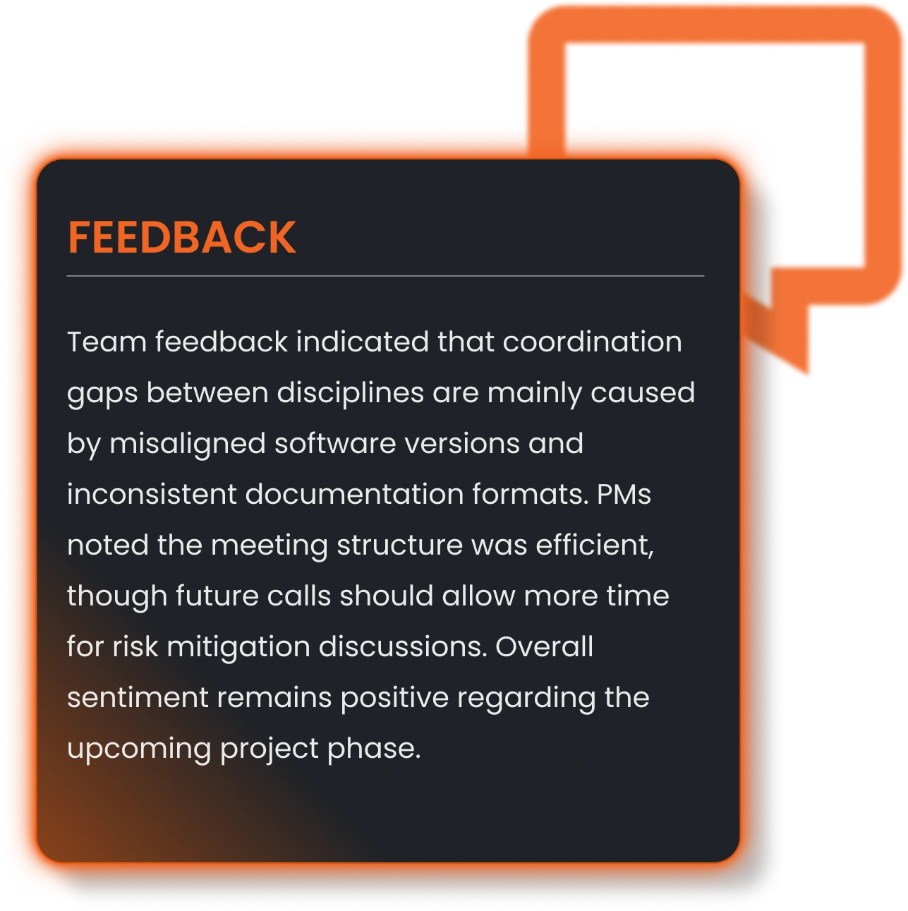 J.O.T APP team feedback loop and cross-discipline insights in AI project management tools